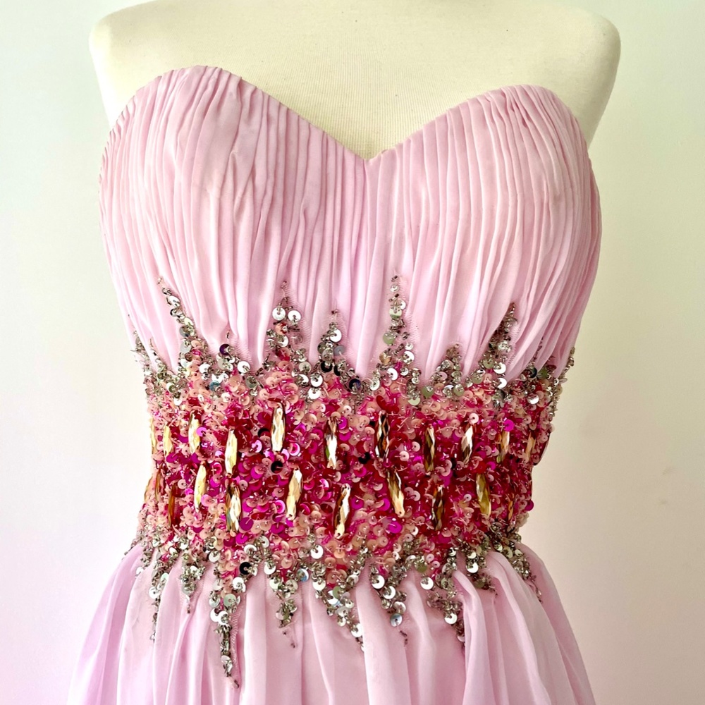 Pink Ombré Prom Dress |Sean Collection| Size 2 - Picture 2 of 6